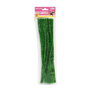 Pipe Cleaner with glitter PCG100 - Green