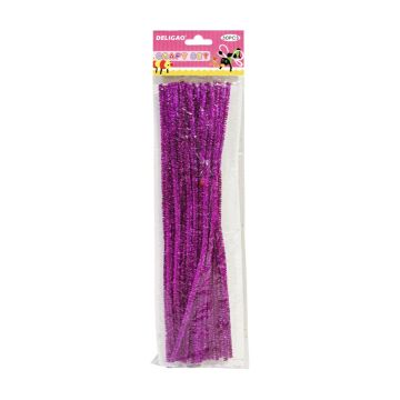 Pipe Cleaner with glitter PCG100 - Purple