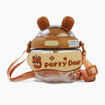 Water Bottle Popo Designs - Brown  680 ML