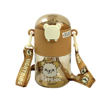 Water Bottle Round Designs - Brown 650 ML