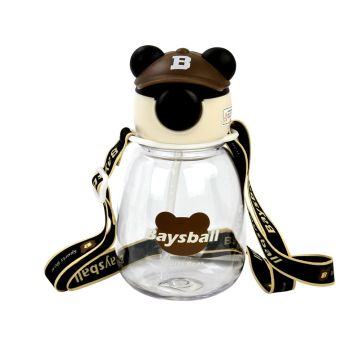 Water Bottle Baseball Designs -  Black 650 ML