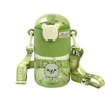 Water Bottle Baseball Designs - Green  650 ML