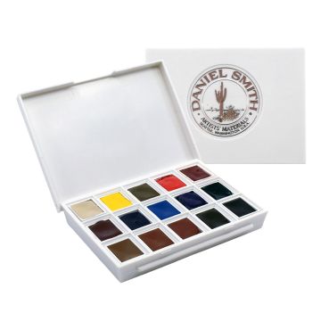 Daniel Smith Extra Fine Watercolor Half Pan Set of 15