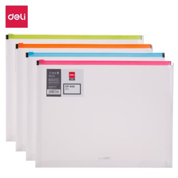 Zipper Bag A4 Transparent - Deli E3897