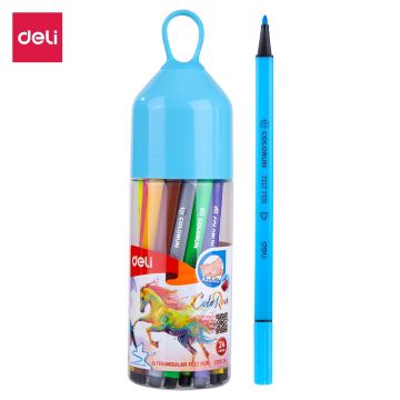 Felt Pen Washable 1.0mm 24c Deli - 10526