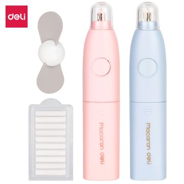 Electric Eraser set with refill and fan Deli - H02701
