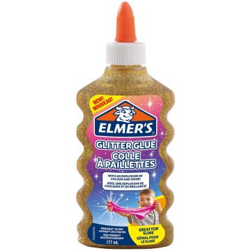 Elmer's Glitter Glue, Gold,  Washable and Kid Friendly, 177ml - 2512
