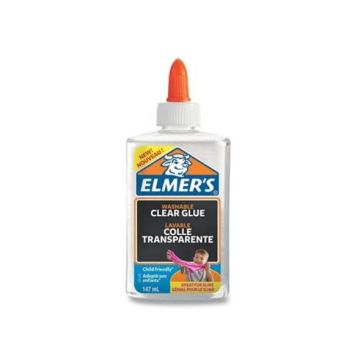 Elmer's Liquid School Glue, Clear, Washable, 147 ml