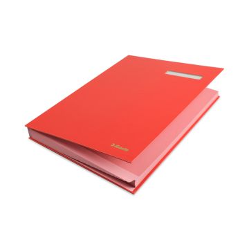 Signature Book 20 Tabs Red