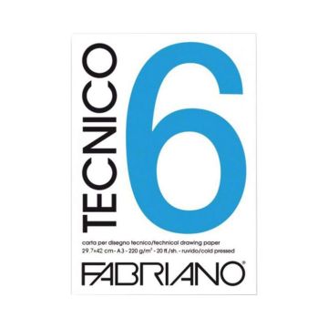 Fabriano Drawing Pad Smooth 240g Tecnico A3 - 09829742