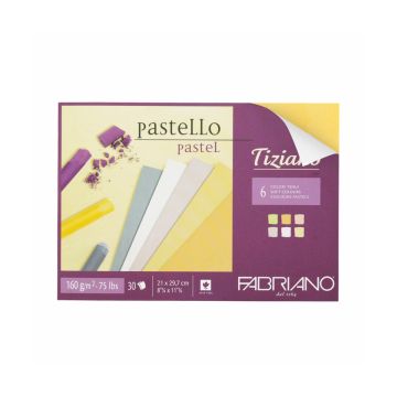 Tiziano Pastel Pad 6 soft colors 160gsm | 21x29.7cm | 46021297 Fabriano