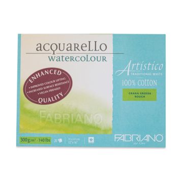 Artistico Watercolor Pad Traditional White Rough 300gsm | 31x41cm | 19023141 Fabriano