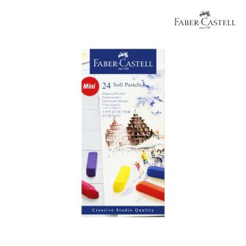 Faber Castell Soft pastels mini, cardboard wallet of 24