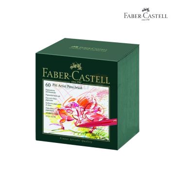 Pitt Artist Pen?? Brush India ink pen Studio box of 60 Faber-Castell - 167150