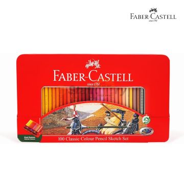 Faber Castell Classic 100 Color Pencils Set