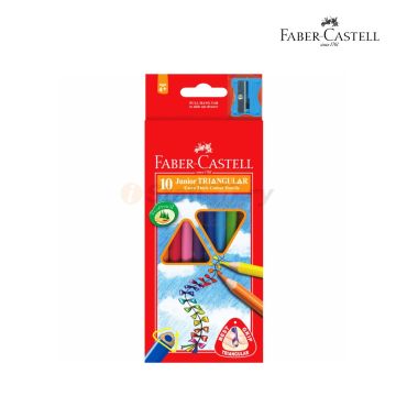 Faber-Castell Junior Triangular Colour Pencil Set of 10