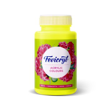 Acrylic Colors 500ml Neon Yellow-11 - Fevicryl