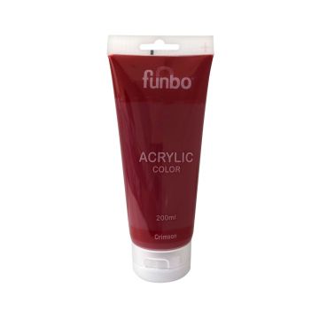 Funbo Acrylic Tube 200 ml Crimson