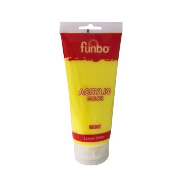 Funbo Acrylic Tube 200 ml Lemon Yellow