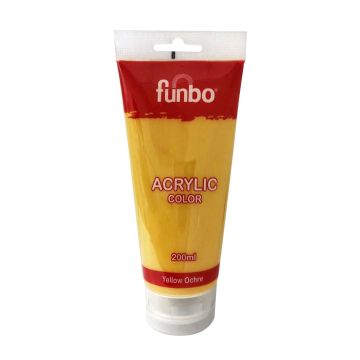 Funbo Acrylic Tube 200 ml Yellow Ochre