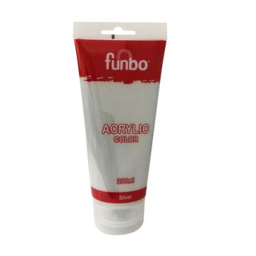 Funbo Acrylic Tube 200 ml Silver