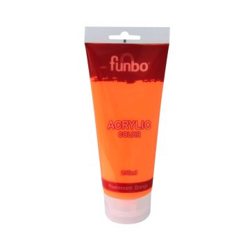 Funbo Acrylic Tube 200 ml Fluorscent Orange