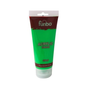 Funbo Acrylic Tube 200 ml Fluorecent Green