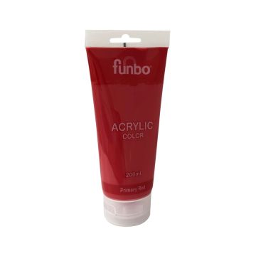 Funbo Acrylic Tube 200 ml Primary Red