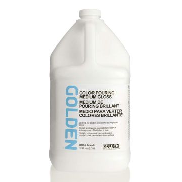 Golden 	Color Pouring Medium, Gloss,128 oz.