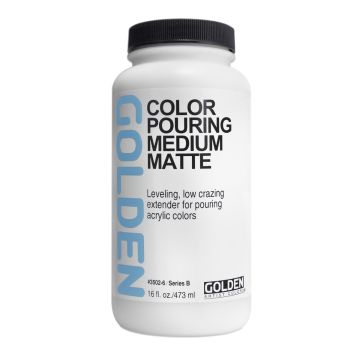 Golden 	Color Pouring Medium, Matte,16 oz.