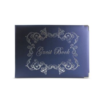 Guest Book A4 Blue Grandluxe 029081