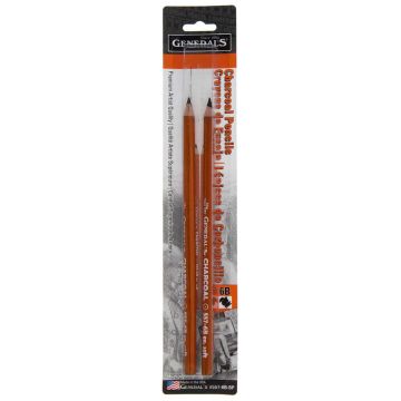 General's 557-6B Charcoal Pencil 6B