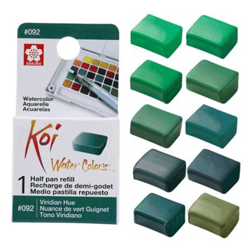 Sakura Koi Water Colours Refill - Green Shades