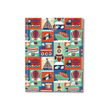 Four line  Notebook 9 x 7 Hard Cover  60L Falcon 24/1