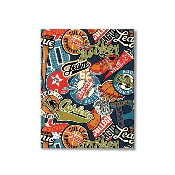 Single Line Notebook 9 x 7 Hard Cover  60L Falcon 24/3