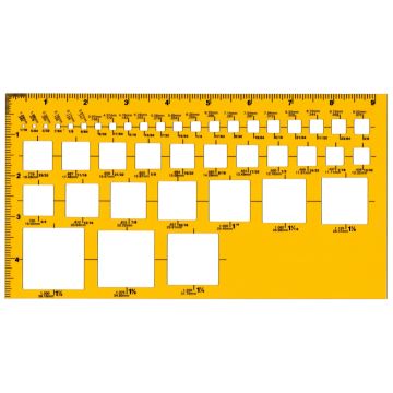 Pet Material Template Square Holes