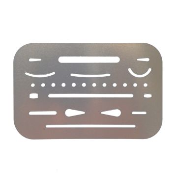 Erasing shield 26 hole stencil