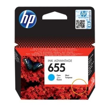 HP 655 Cyan Original Ink Advantage Cartridge