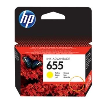 HP 655 Yellow Original Ink Advantage Cartridge
