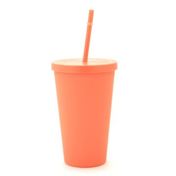 Water Bottle DW Plastic 2090 Tumbler Orange