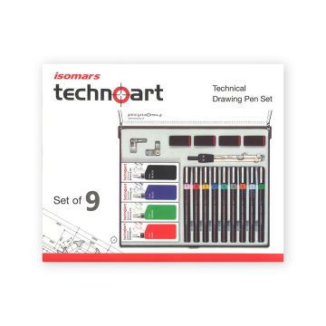 Technical Drawing Pen Set of 9 Isomars
