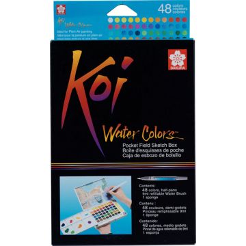 Koi Watercolor Sketchbox 48 Colors - XNCW-48N