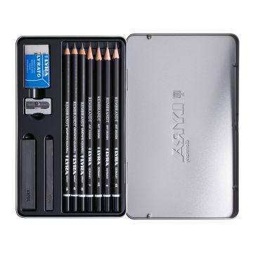 LYRA Rembrandt Graphite Set Tin Box - 11pcs