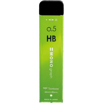 رصاص احتياطي، "مونو جراف"، 40 قطعة لكل أنبوب، 0.5 مم HB ليمون