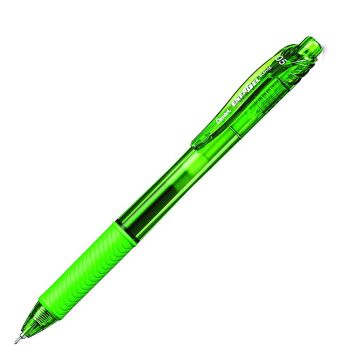 Pentel EnerGel X Retractable Liquid Gel Pen - 0.5mm -  Lime Green