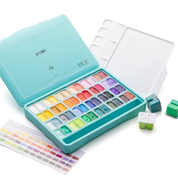MIYA HIMI Gouache Paint Set of 48 Colors 12g - TSF87