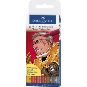 Manga PenÂ® Sets Manga Shonen Set Of 6 Faber-Castell - 167131