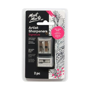 Mont Marte Artists Sharpener Set Zinc Alloy 2pc
