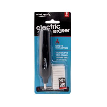 Mont Marte Electric Eraser with 30pc Erasers