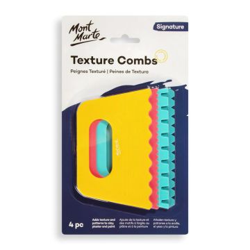 Texture Combs 4pc - Mont Marte
